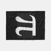 Pi 3.14 Pi Happy Pi Day Mathematik Fleecedecke (Vorderseite (Horizontal))