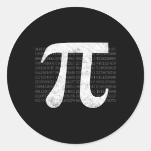 Pi 3.14 Pi Happy Pi Day Mathematik Runder Aufkleber