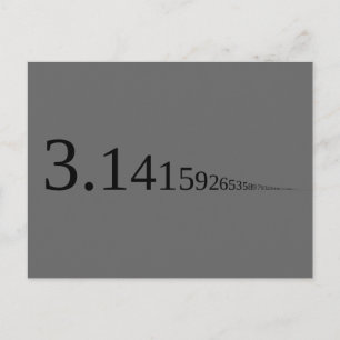 Pi - 3.14.. postkarte