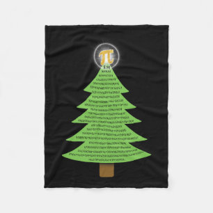 Pi 3.14 Weihnachtsbaumgeschenk für Mathe-Liebhaber Fleecedecke