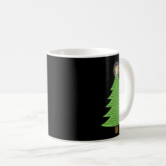 Pi 3.14 Weihnachtsbaumgeschenk für Mathe-Liebhaber Kaffeetasse (VorderseiteRechts)