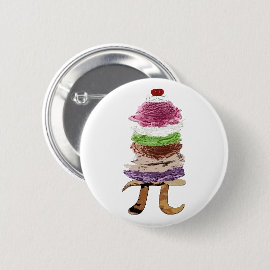 Pi à la Mode Knopf Button (Vorne & Hinten)