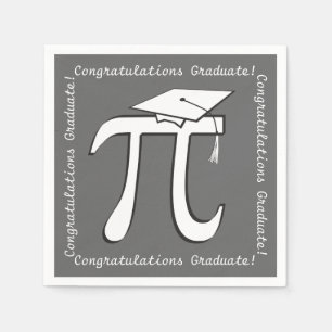 Pi Abschluss - Math Grad Themenpapier Napkins Serviette