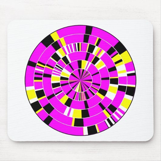 Pi Abstrakt 03 - auf Weiß Mousepad (Vorne)