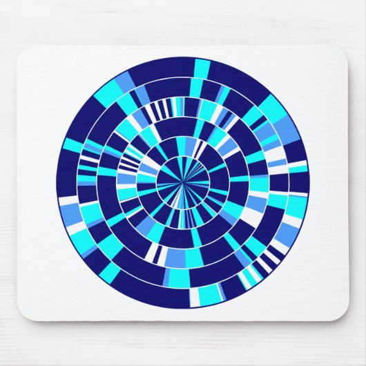 Pi Abstrakt 07 - auf Weiß Mousepad (Vorne)