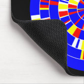 Pi Abstrakt 08 - auf schwarz Mousepad (Ecke)