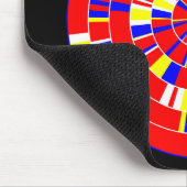 Pi Abstrakt - auf schwarz Mousepad (Ecke)