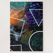Pi Abstrakt: Mathematisches Kunstpuzzle Puzzle (Vertikal)