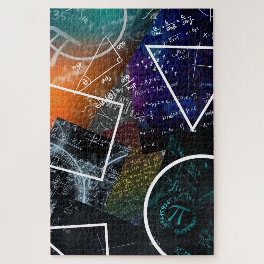 Pi Abstrakt: Mathematisches Kunstpuzzle Puzzle (Vertikal)