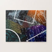 Pi Abstrakt: Mathematisches Kunstpuzzle Puzzle (Horizontal)