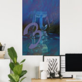 Pi abstrakt Poster (Heimbüro)