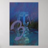 Pi abstrakt Poster (Vorne)