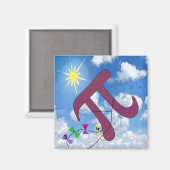 Pi am Himmel Magnet (Vorderseite/Rückseite)