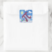 Pi am Himmel  Quadratischer Aufkleber (Tasche)