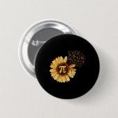 Pi Apparel Pi Day Sonnenblume Kleidung Math Funny  Button (Vorne & Hinten)