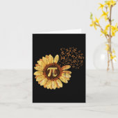 Pi Apparel Pi Day Sonnenblume Kleidung Math Funny Karte (Gelbe Blume)