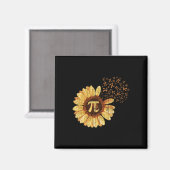 Pi Apparel Pi Day Sonnenblume Kleidung Math Funny Magnet (Vorderseite/Rückseite)