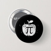 Pi Apple Pie Funny Button (Vorne & Hinten)
