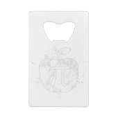 Pi Apple Pie Funny Geldbeutel Flaschenöffner (Rückseite)