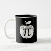 Pi Apple Pie Funny Zweifarbige Tasse (Links)