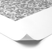 Pi art bis 31.415. Dezimalstelle mit großem Pi Poster (Ecke)