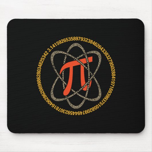 Pi Atom - Pi Day and Mathe Lover Gift Mousepad (Vorne)