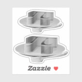 Pi auf einem Silberplatter Aufkleber (Blatt)