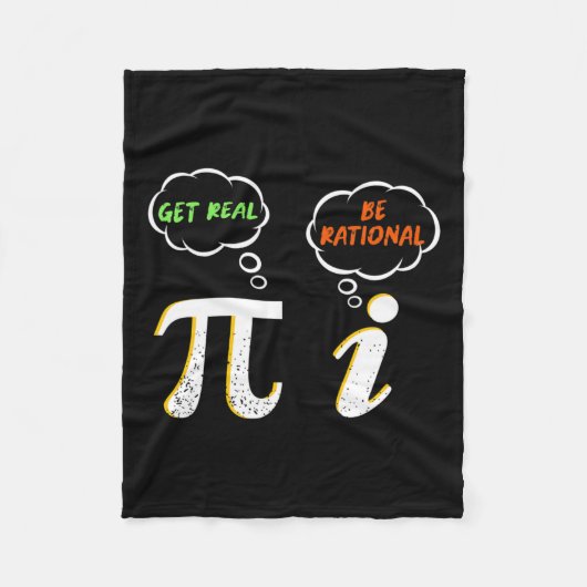 Pi Be Rational Get Real - Mathematiklehrer - Math Fleecedecke (Vorderseite)