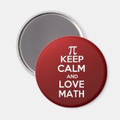 Pi behielt Ruhe und Liebe Magnet (Vorderseite/Rückseite)