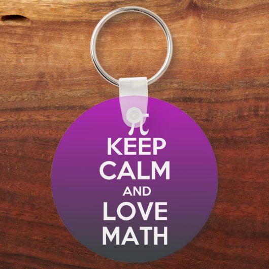 Pi behielt Ruhe und Liebe Schlüsselanhänger (Vorderseite)