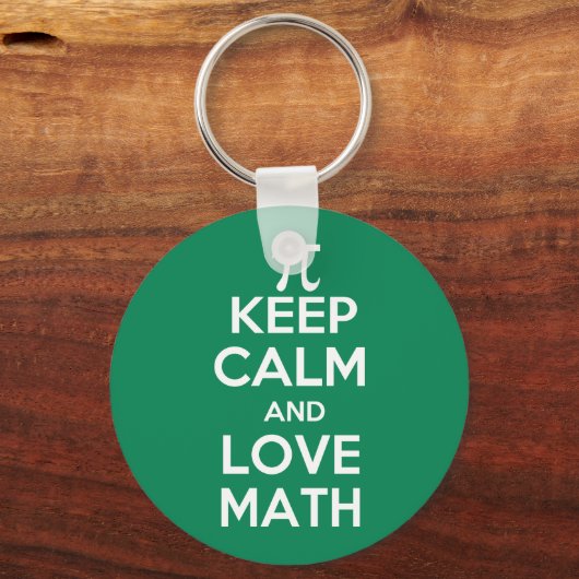 Pi behielt Ruhe und Liebe Schlüsselanhänger (Vorderseite)