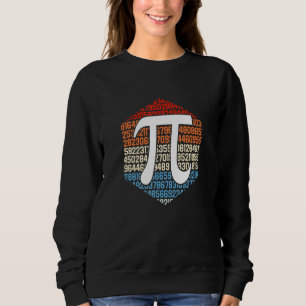 Pi-Berechnungszeichen Nerd Retro Mathe Mathematik Sweatshirt