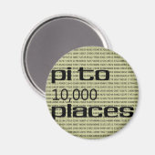 Pi bis 10000 Plätze Magnet (Vorderseite/Rückseite)