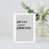 Pi bis 10000 Plätze Postkarte (Stehend Vorderseite)