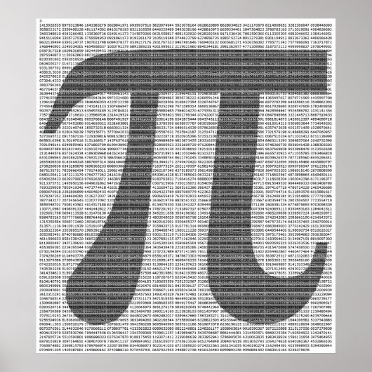 Pi bis 10.000 Ziffern Poster drucken (Vorne)