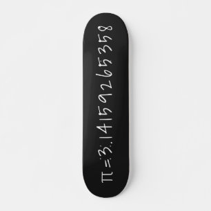 Pi bis 10 Dezimalstellen "ab = 3,14" Mathematik un Skateboard