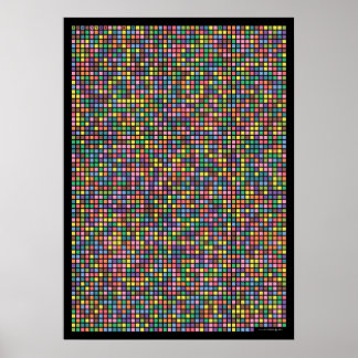 Pi bis 3.141. Dezimalstelle Poster