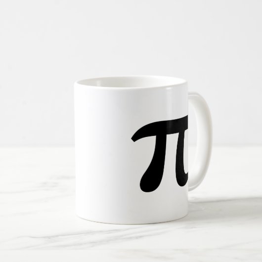 Pi Black Writing Kaffeetasse (VorderseiteRechts)