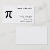 Pi Business Cards Visitenkarte (Vorne/Hinten)