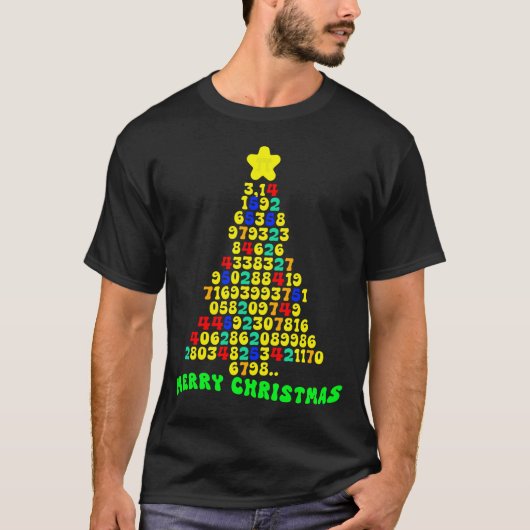 Pi Christmas Tree T-Shirt (Vorderseite)