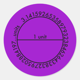 Pi Circle Runder Aufkleber