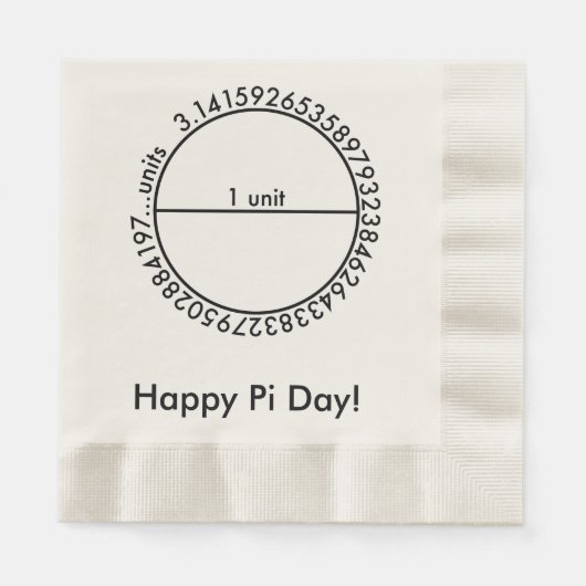 Pi Circle Serviette (Vorderseite)