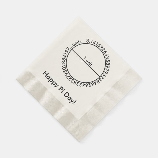 Pi Circle Serviette (Ecke)