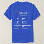 Pi-Code-Geschenk für Mathe Geeks T-Shirt (Design vorne)