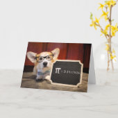 Pi Corgi Gratulation Grußkarte Karte (Gelbe Blume)