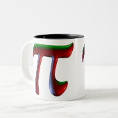 Pi Dark Disco Zweifarbige Tasse (Vorderseite Links)