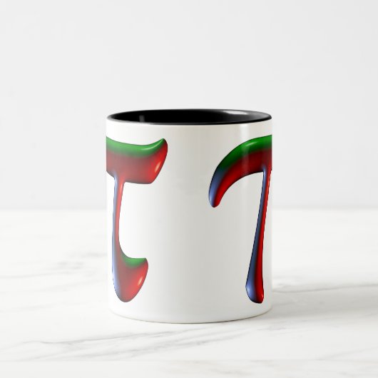 Pi Dark Disco Zweifarbige Tasse (Mittel)