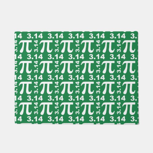 Pi Dark Green Fußmatte (Vorderseite)