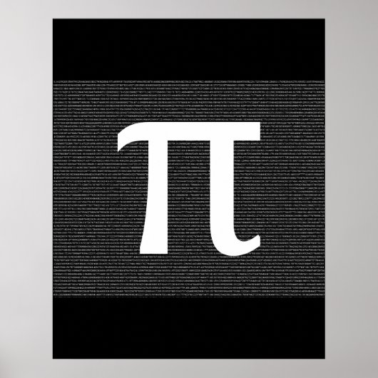 Pi - Das irrationale, mathematisch konstante Poste Poster (Vorne)