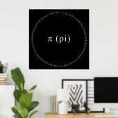 Pi, das irrationale, mathematisch konstante Poster (Heimbüro)